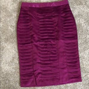 Fuchsia pencil skirt